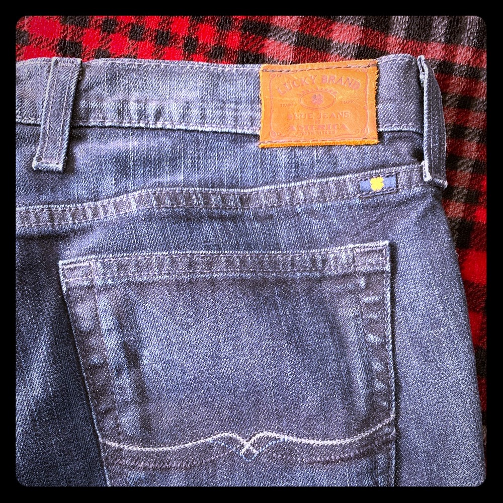 Dark blue jeans